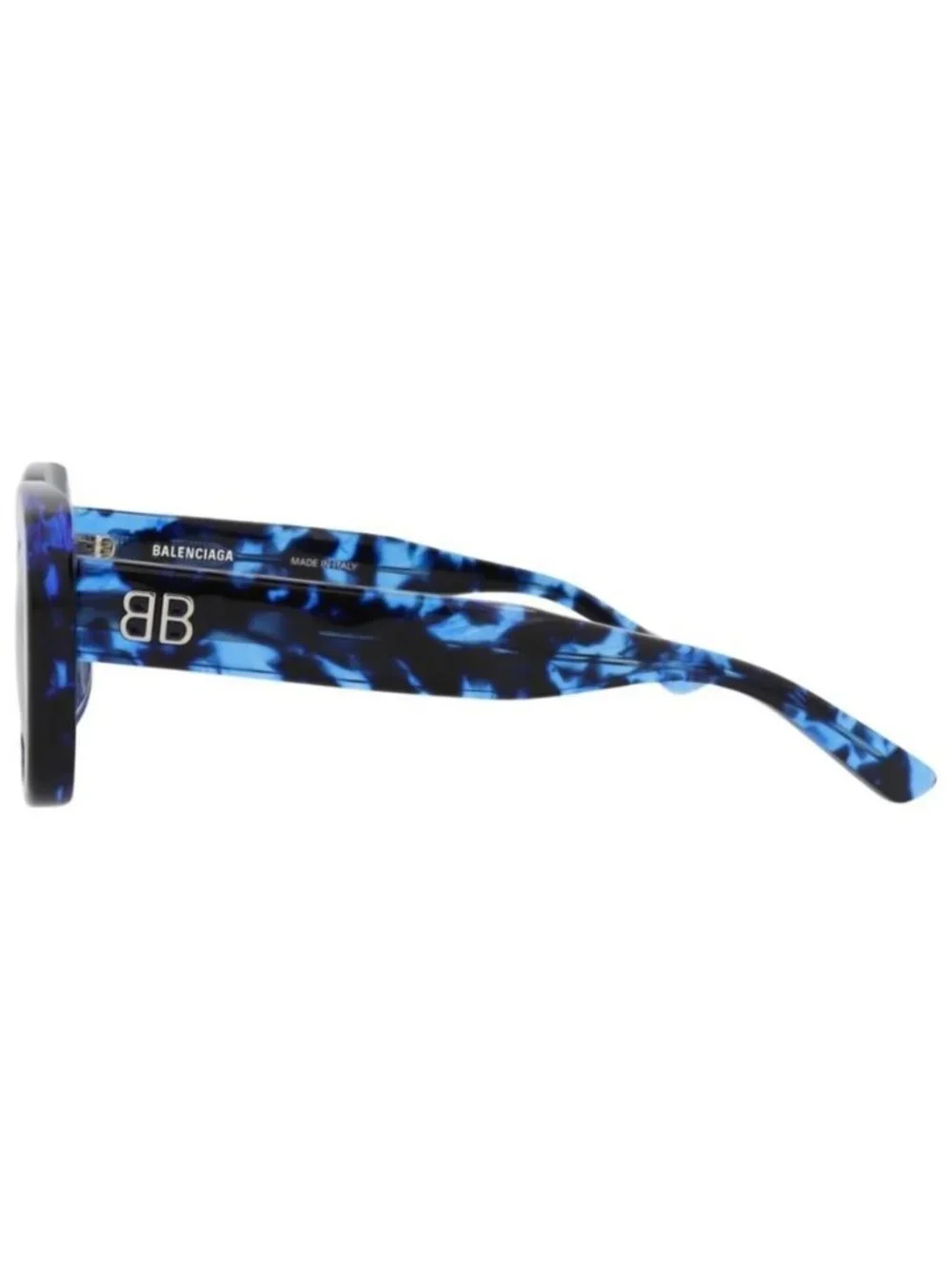 New Balenciaga Womens Square/Rectangle Blue Blue Blue Fashion Designer Sunglasse